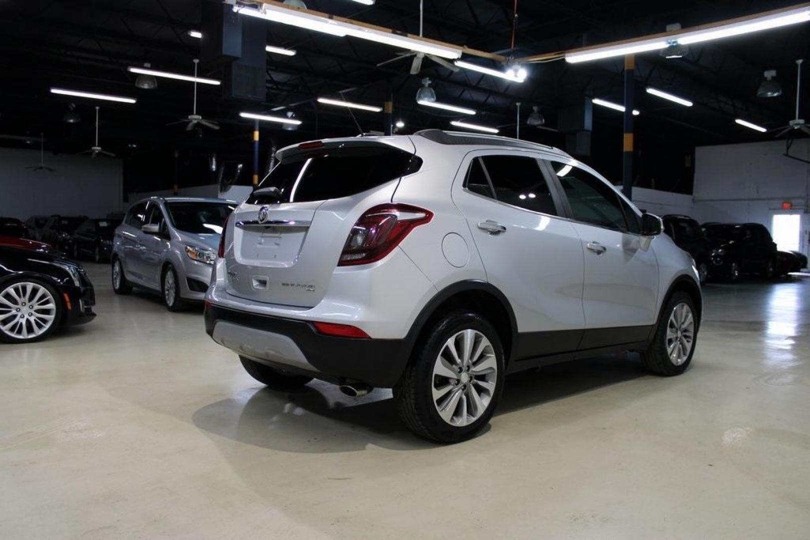 2018 Quicksilver Metallic /Ebony Buick Encore Preferred (KL4CJESB7JB) with an ECOTEC 1.4L I4 SMPI DOHC Turbocharged VVT engine, Automatic transmission, located at 15300 Midway Rd., Addison, TX, 75001, (972) 702-0011, 32.958321, -96.838074 - Photo#2