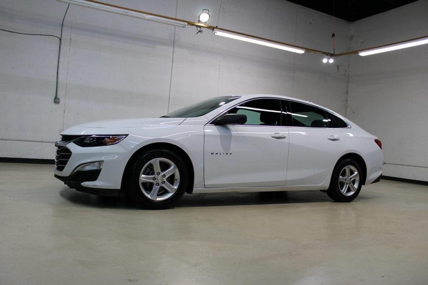 2021 Summit White /Jet Black Chevrolet Malibu LS (1G1ZB5ST5MF) with an 1.5L DOHC engine, CVT transmission, located at 15300 Midway Rd., Addison, TX, 75001, (972) 702-0011, 32.958321, -96.838074 - Photo#4