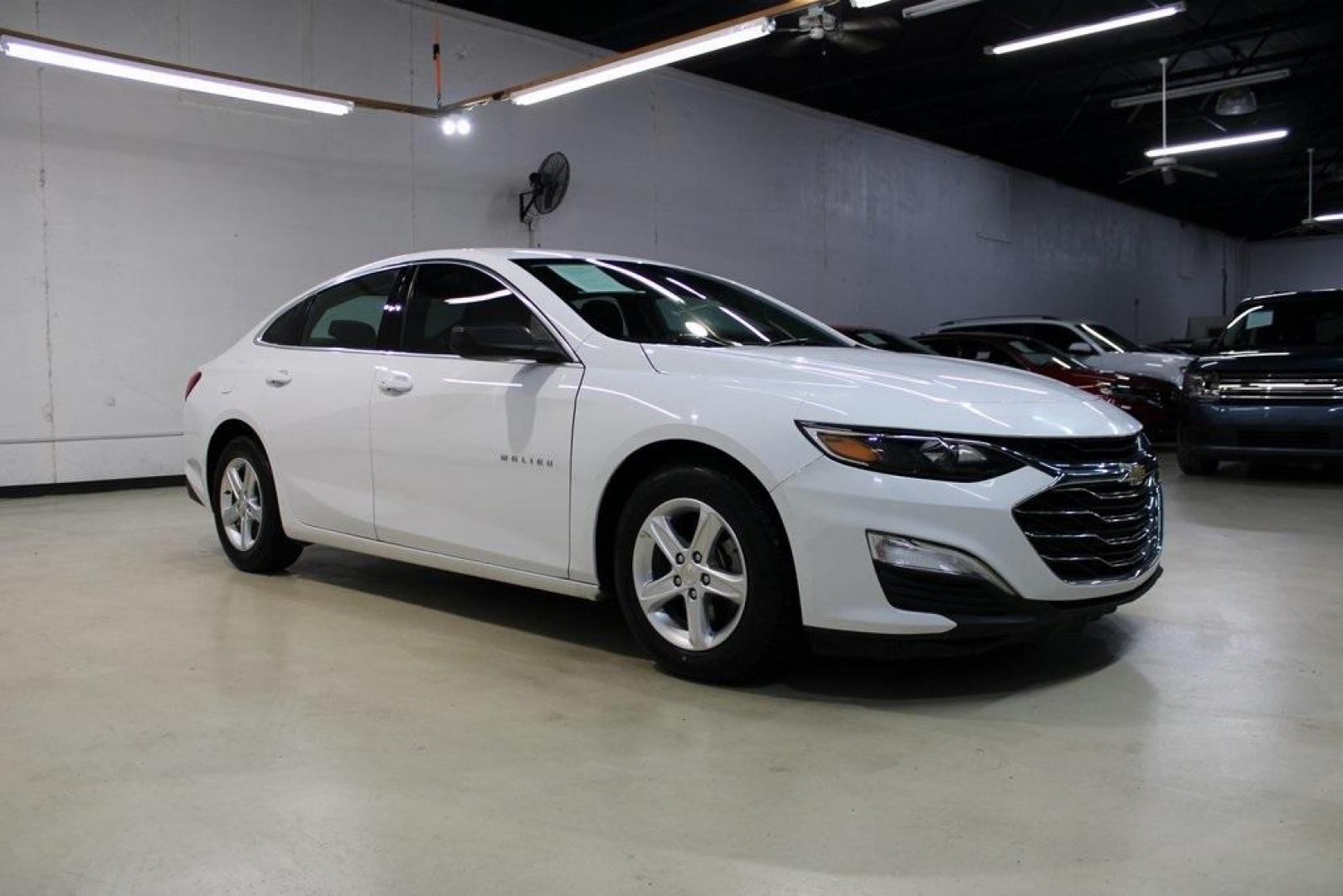 2021 Summit White /Jet Black Chevrolet Malibu LS (1G1ZB5ST5MF) with an 1.5L DOHC engine, CVT transmission, located at 15300 Midway Rd., Addison, TX, 75001, (972) 702-0011, 32.958321, -96.838074 - Photo#6