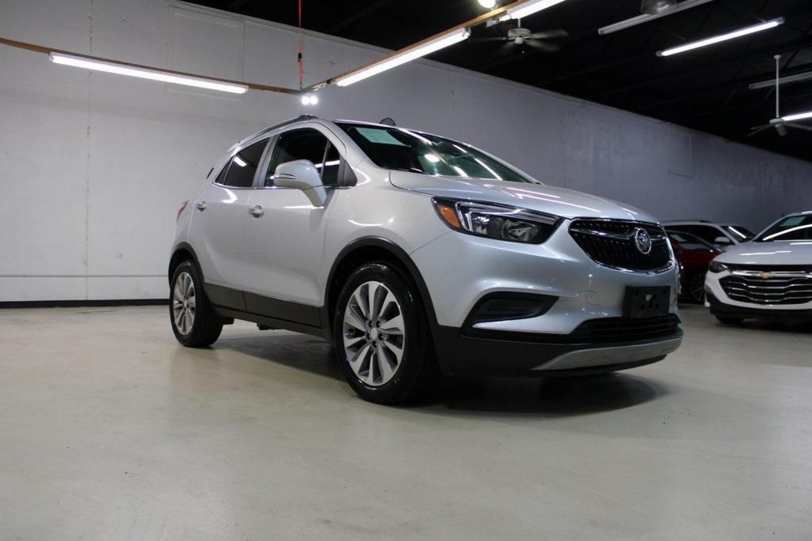 2019 Quicksilver Metallic /Ebony Buick Encore Preferred (KL4CJASBXKB) with an ECOTEC 1.4L I4 SMPI DOHC Turbocharged VVT engine, Automatic transmission, located at 15300 Midway Rd., Addison, TX, 75001, (972) 702-0011, 32.958321, -96.838074 - Photo#1