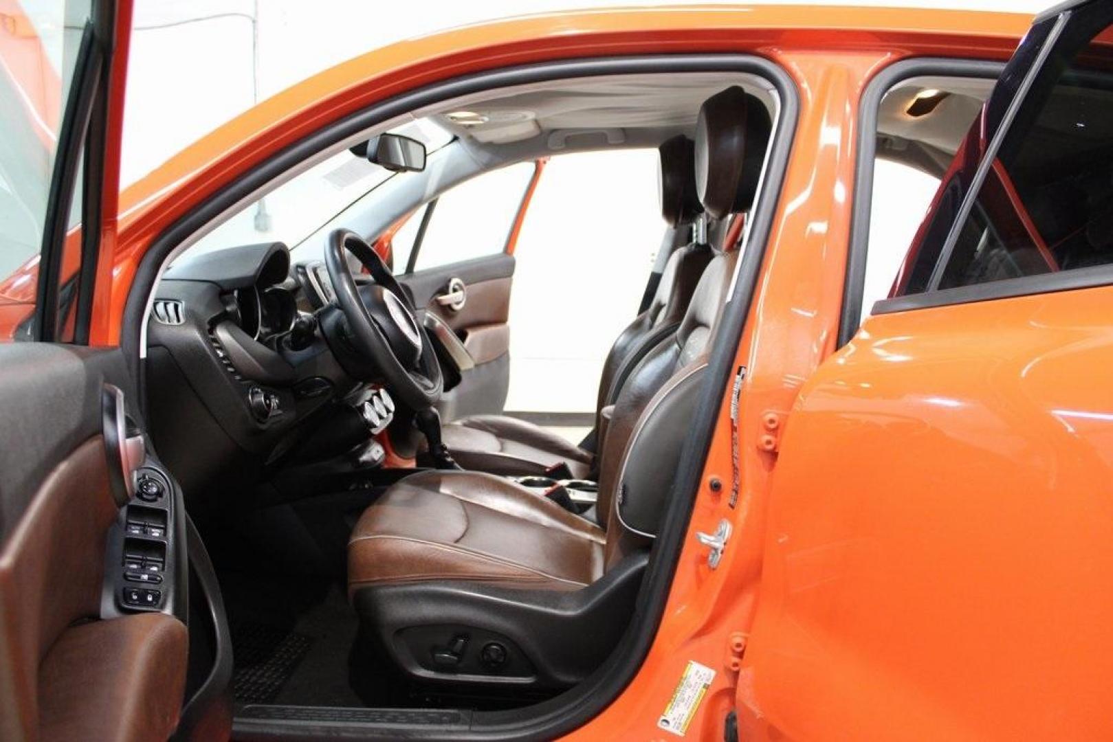 2016 Arancio (Orange) /Brown Fiat 500X Trekking Plus (ZFBCFYET8GP) with an 2.4L I4 MultiAir engine, Automatic transmission, located at 15300 Midway Rd., Addison, TX, 75001, (972) 702-0011, 32.958321, -96.838074 - Photo#13