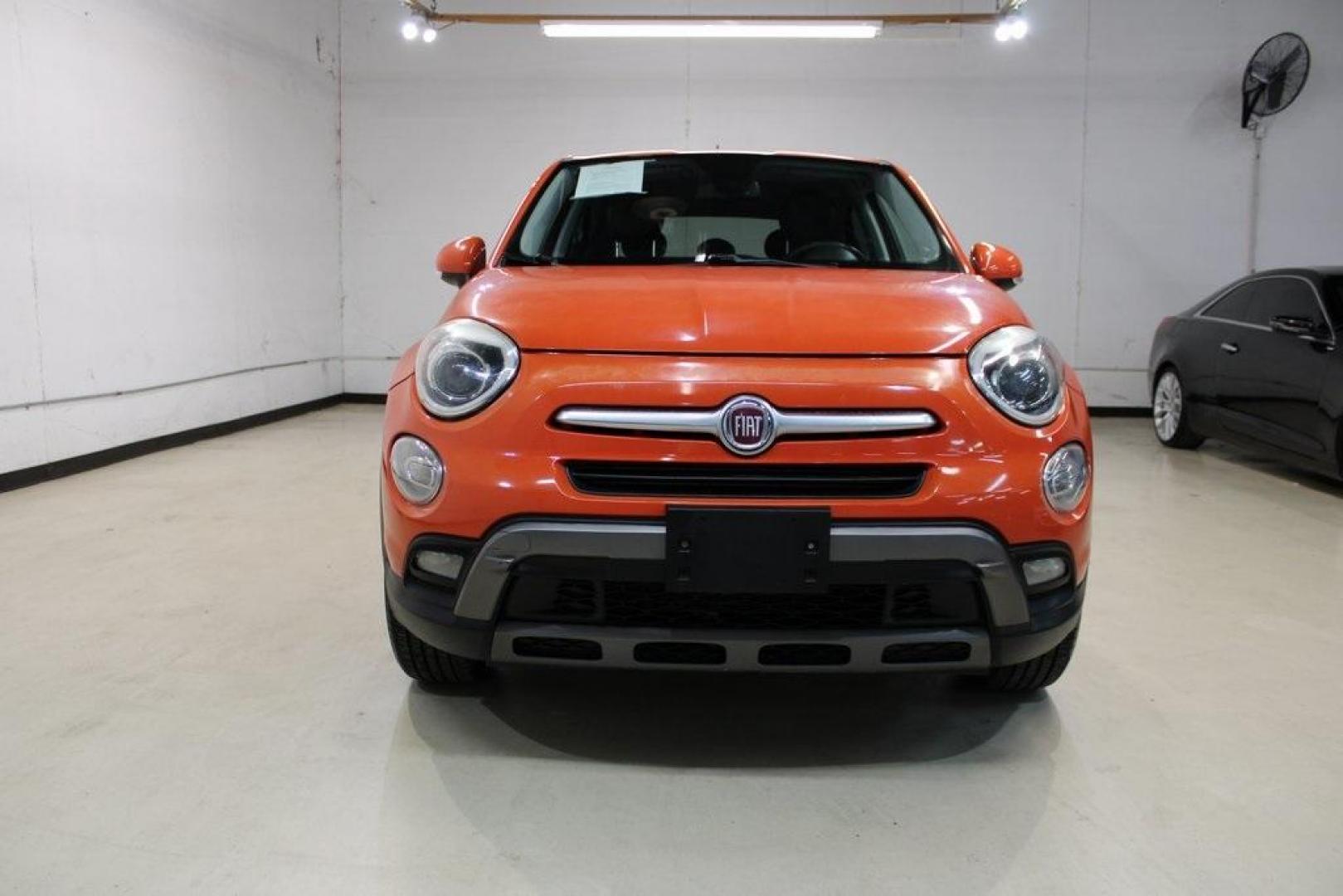 2016 Arancio (Orange) /Brown Fiat 500X Trekking Plus (ZFBCFYET8GP) with an 2.4L I4 MultiAir engine, Automatic transmission, located at 15300 Midway Rd., Addison, TX, 75001, (972) 702-0011, 32.958321, -96.838074 - Photo#6