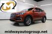 2017 Canyon Copper /Beige Hyundai Santa Fe Sport 2.4 Base (5XYZT3LB1HG) with an 2.4L I4 DGI DOHC 16V engine, Automatic transmission, located at 15300 Midway Rd., Addison, TX, 75001, (972) 702-0011, 32.958321, -96.838074 - Photo#0