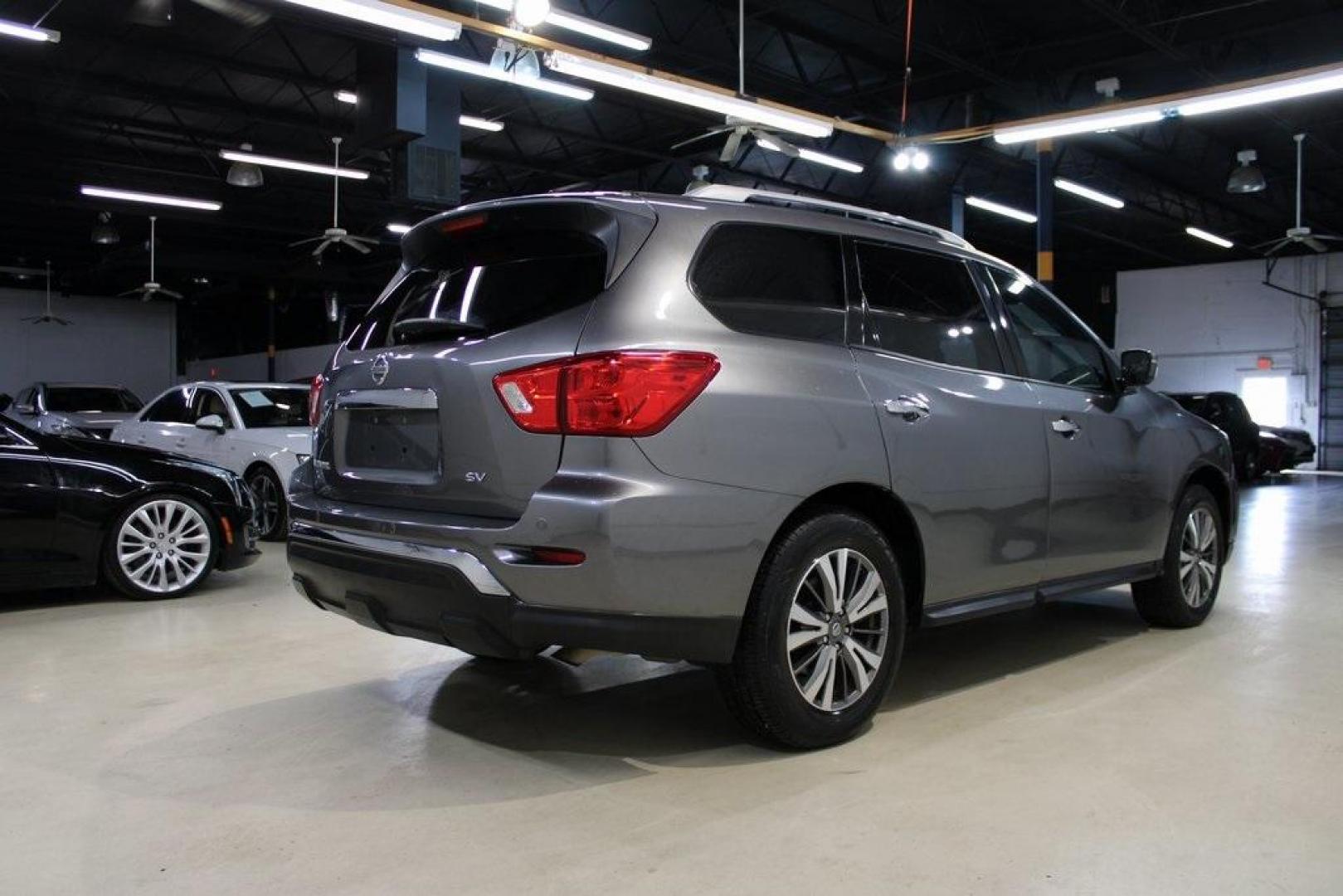 2017 Gun Metallic /Charcoal Nissan Pathfinder SV (5N1DR2MN4HC) with an V6 engine, CVT transmission, located at 15300 Midway Rd., Addison, TX, 75001, (972) 702-0011, 32.958321, -96.838074 - Photo#2