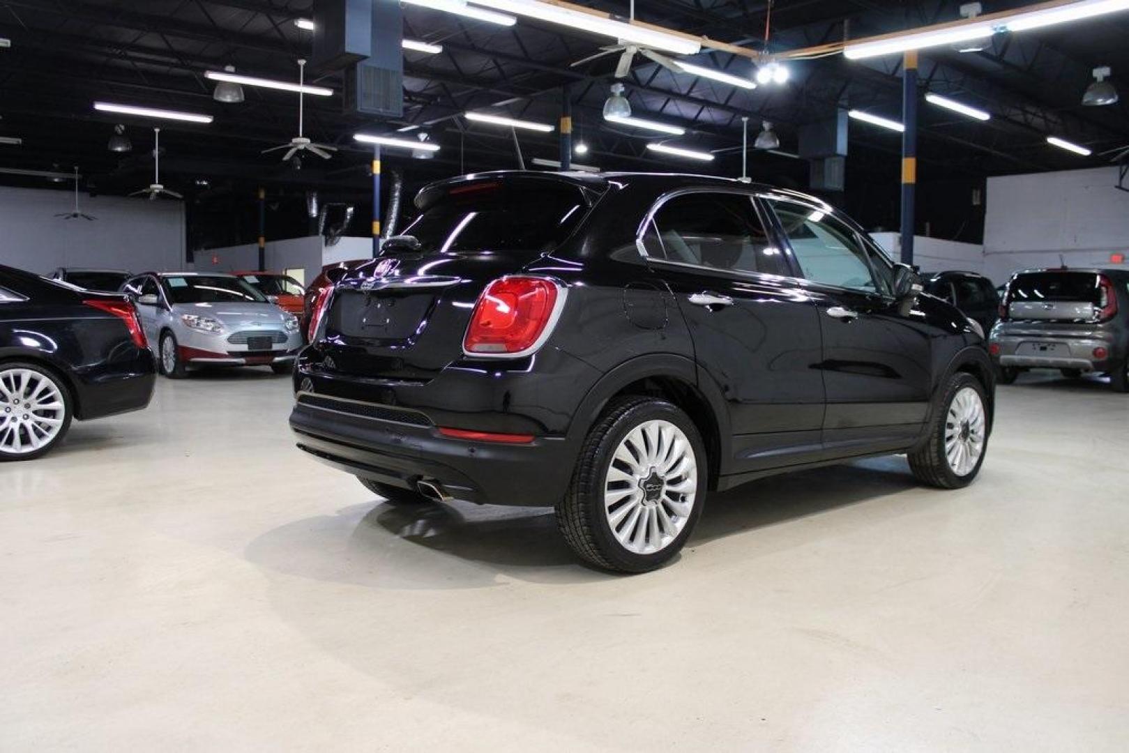 2016 Nero Cinema (Black Clear Coat) /Brown Fiat 500X Lounge (ZFBCFXDT8GP) with an 2.4L I4 MultiAir engine, Automatic transmission, located at 15300 Midway Rd., Addison, TX, 75001, (972) 702-0011, 32.958321, -96.838074 - Photo#2