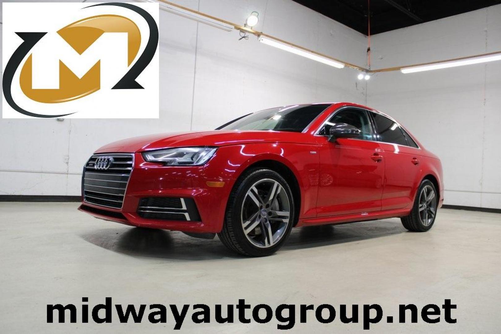 2017 Tango Red /Black Audi A4 2.0T Premium Plus (WAUENAF44HN) with an 2.0L I4 TFSI DOHC engine, Automatic transmission, located at 15300 Midway Rd., Addison, TX, 75001, (972) 702-0011, 32.958321, -96.838074 - Photo#0