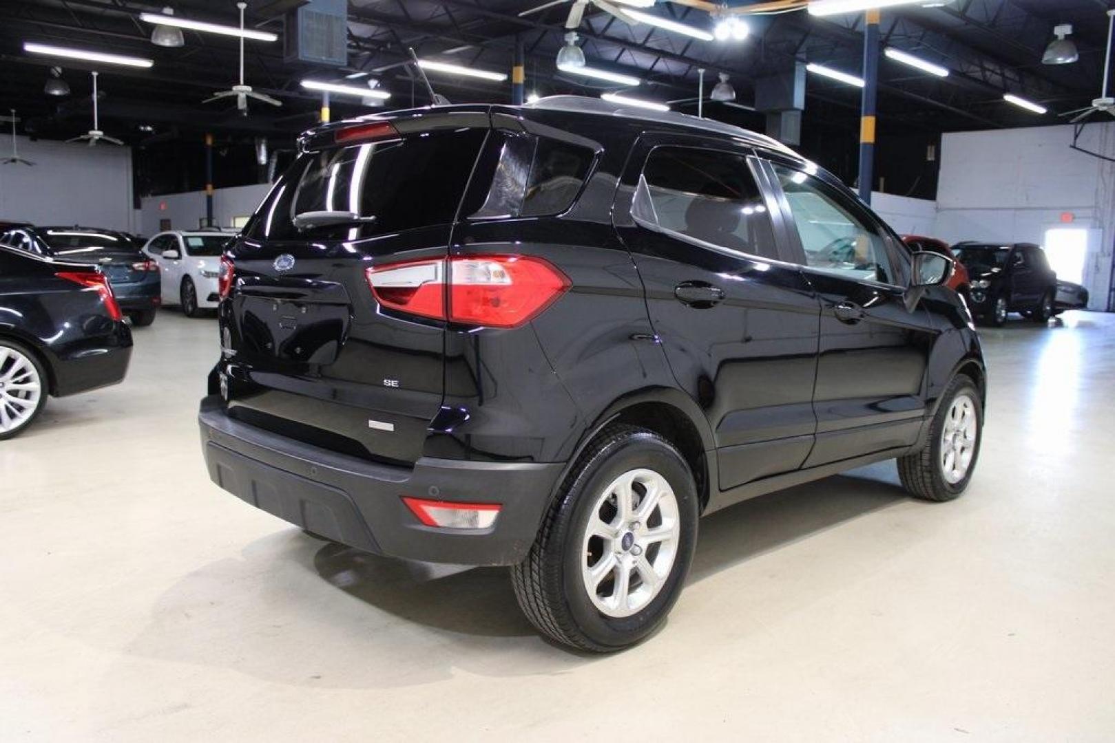 2018 Shadow Black /Ebony Black Ford EcoSport SE (MAJ3P1TE1JC) with an EcoBoost 1.0L I3 GTDi DOHC Turbocharged VCT engine, Automatic transmission, located at 15300 Midway Rd., Addison, TX, 75001, (972) 702-0011, 32.958321, -96.838074 - Photo#2