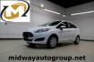 2017 Oxford White /Black Ford Fiesta S (3FADP4AJ9HM) with an 1.6L I4 Ti-VCT engine, Automatic transmission, located at 15300 Midway Rd., Addison, TX, 75001, (972) 702-0011, 32.958321, -96.838074 - Photo#0